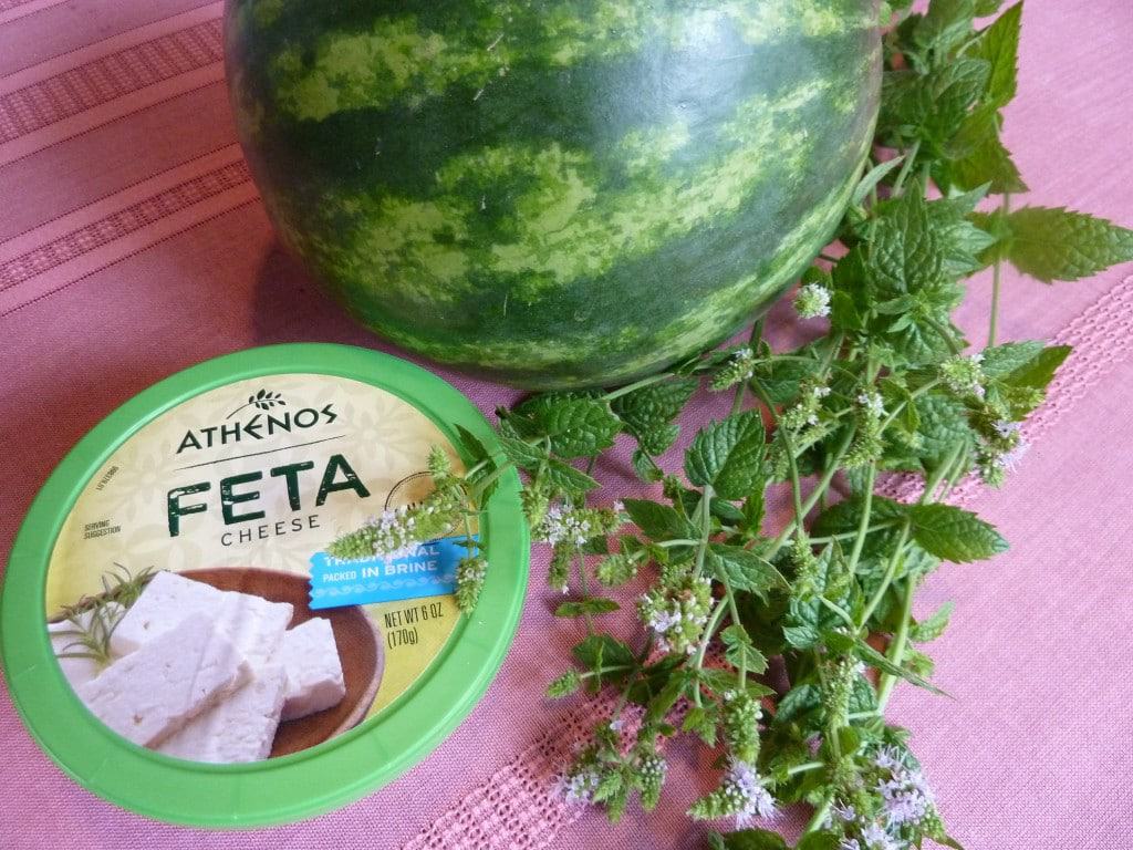 watermelon and feta