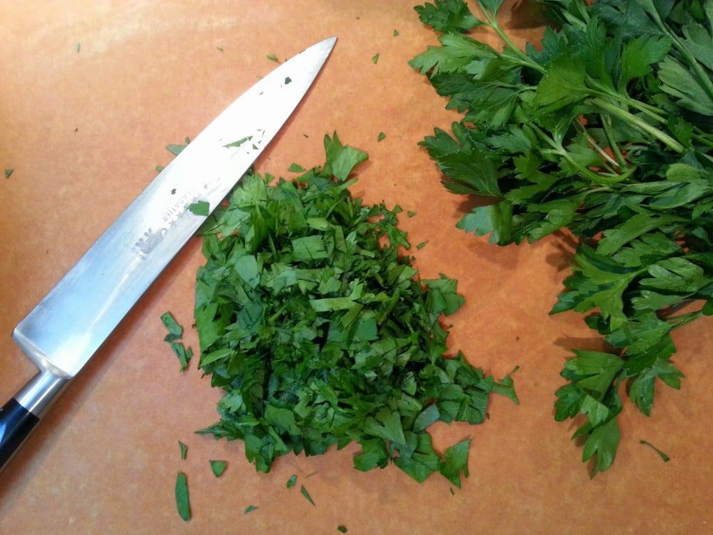 5 chopped parsley