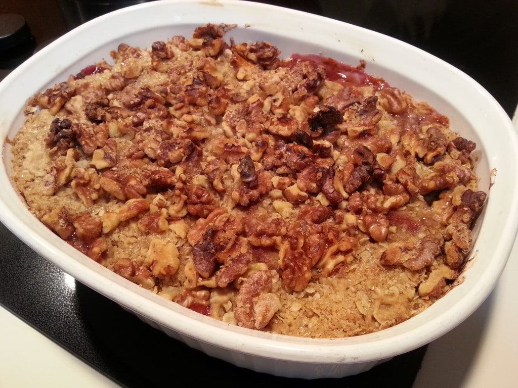 Peach and Berry Crumble